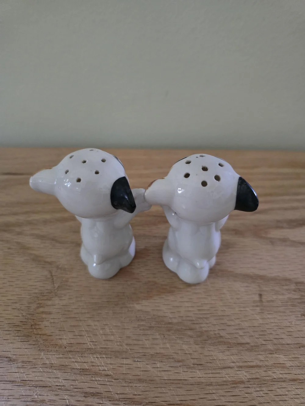 Vintage mid-century ceramic Bonzo the Dog salt and pepper shakers